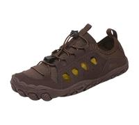FANSU Water Shoes Men Women, Quick Dry Barefoot Aqua Shoes Unisex Size 3.5-10.5 Summer Beach Sneakers Water Sneakers Lightweight Aqua Socks Foot Protection for Surf Swim Diving (Brown A,5)