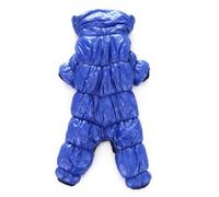 FANSU Waterproof Dog Coats, Winter Warm Doggy Jacket Four-Legged Long Sleeves for Puppy, Small Medium Dogs, Dachshund, Barbour, Chihuahua, Pets Clothes (Blue,XL)