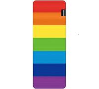 FANSU Yoga Mat for Women, 1mm Thick Non-Slip Exercise Mat Foldable Pilates Mat Portable Travel Yoga Mat Lightweight Travel Yoga Mat Folding Gym Mat (183x68cm,Rainbow)
