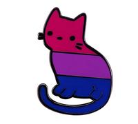 FANSWAN Premium for Cat Lapel Pins Little KittyBrooch Bisexual Gay Badge Jewelry Colors for Cat Broo, Metal, no gemstone, Metal, no gemstone
