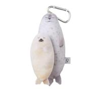 FANSWAN Seal Penguin/Otter Shaped Keychain Ornament Plush Pendant Keychain Fashionable Decorative Phone Bag Camer, Seal 1