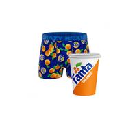 Fanta 868212-medium-32 Crazy Boxers Fanta Orange Boxer Briefs in Soda Cup, Blue & Orange - Medium 32-34