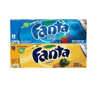 Fanta Berry and Pineapple Flavoured Soft Drink 355ml (12 Cans Each)