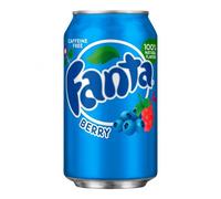Fanta Berry Soft Drinks, 12 fl oz/355 ml, Pack of 24