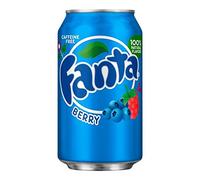 Fanta Berry Soft Drinks, 12 fl oz/355 ml, Pack of 24
