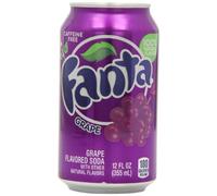 Fanta Caffiene Free Grape Soda 355 ml (Pack of 12)