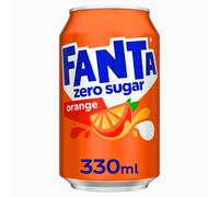 Fanta Can Orange Zero 330 ml (Pack of 24)