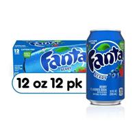 Fanta Fruit Flavoured Soft Drinks - Berry Flavour 12 x 330ml Pack