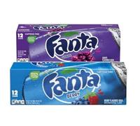 Fanta Grape and Berry Flavoured Soda 355ml (12 cans Each)