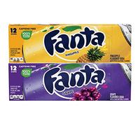 Fanta Grape and Pineapple Flavoured Soft Drink 355ml (12 cans Each)