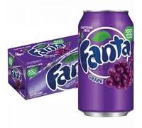 Fanta Grape Soda 355ml x 12 | Juicy Goodness | Versatile for Sipping and Mixing | Caffeine-Free | Free From Artificial Flavors | Authentic Flavor