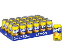 Fanta Lemon 24 x 330ml Refreshing Summer Drink Cans Soda Beverage