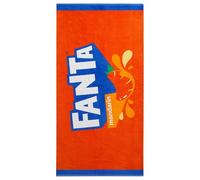 Fanta Mandarin Beach Towel, 30"x60" Large Orange Bath Towel with Bold Logo Design, Soft Cotton Pool & Beach Towel