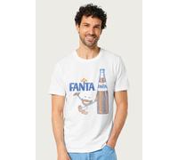 Fanta Men's 1970s Retro Bottle T-Shirt in White | Size: 2XL Fanta White 2XL