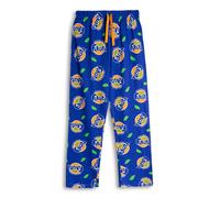 Coca-Cola Fanta Mens Blue Logo Lounge Pants | Comfortable Drawstring Bottoms for Relaxation | All-over Print in Orange & Green | Soft Cotton Lounge Wear | Fanta Merch - Small
