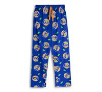 Coca-Cola Fanta Mens Blue Logo Lounge Pants | Comfortable Drawstring Bottoms for Relaxation | All-over Print in Orange & Green | Soft Cotton Lounge Wear | Fanta Merch - Large