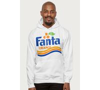 Fanta Orange 1980s Retro Wave Logo Hooded Sweatshirt in White | Size: Small Fanta White S