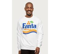 Fanta Orange 1980s Retro Wave Logo Sweatshirt in White | Size: Medium Fanta White M