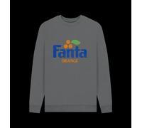 Fanta Orange Charcoal Sweatshirt Coca Cola Mid Grey L