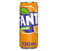 Fanta Orange Soft Drink Can 330 Ml
