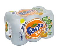 Fanta Orange Zero Added Sugar (6x330ml) - Pack of 2