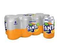 Fanta Orange Zero No Added Sugar 8 x 330ml