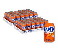 Fanta Orange Zero Sugar Fizzy Soft Drink Cans 330ml (48 Cans)