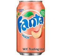 Fanta Peach Soda 355 ml Pack of 12