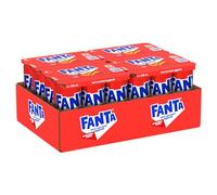 Fanta Zero Sugar Red Orange Flavour, with Red Orange Juice of Sicily, No Added Sugar and Preservatives, Can 100% Recyclable, Refreshing Taste - 24 x 330ml Cans