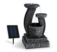 Fantaghiro Garden Fountain Ornamental Fountain 3W Solar LED Polyresin Stone Look