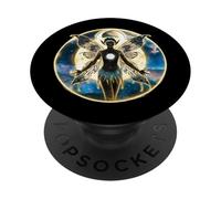 Fantanty fairy in the moonlight PopSockets Adhesive PopGrip
