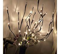 Fantasee 3 Pack 76cm LED Twig Lights Tree Branch Lights Flexible Branch Decoration Light for Home Shop Windows Vase Table Room (Cool White, 3)