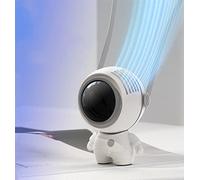 Fantasee Astronaut Portable Fan, Handheld Neck Fan, 3 Speeds USB Rechargeable Mini Cooling Personal Fan for Kids Adults Home Office Indoor Outdoor Gift (White)