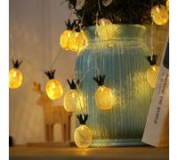 Fantasee Summer Tropical String Lights, Battery Operated Home Decor Lights LED Fairy Fantastic Lights for Bedroom Birthday Hawaiian Party Decor (Pineapple, 10LED)