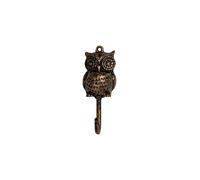 FantasHome Wall Mounted Cast Iron Home Decor Single Hook with Unique Design (Owl)
