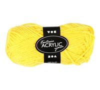 Fantasia Acrylic Yarn, L: 80 m, yellow, 50g