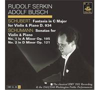 Fantasia D934/Sonatas 1 And 2 (Busch, Serkin)