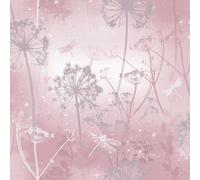 Fantasia Damselfly Wallpaper Arthouse Pink One Size