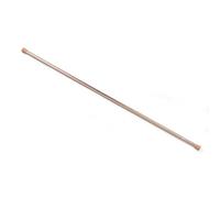 Fantasia Spring Tension Curtain Rod for windows, 18"- 28" adjustable width, 7/16" Diameter - Brass - Tension Mount Telescoping Rod Easy to Install Tool-Free Installation