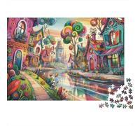 Fantasia Street 1000 Piece Jigsaw Puzzle,Educational Toy,Impossible Challenge,Adults & Kids 14+,Premium,Home Wall Decor,Gift Idea,Stress Relief 70x50cm