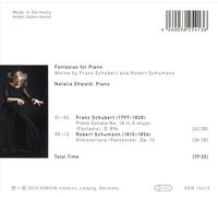 FANTASIAS FOR PIANO: WORKS BY FRANZ SCHUBERT AND ROBERT SCHUMANN NEW CD