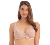 Fantasie Women's Aubree Underwire Side Support Plunge Bra, Sheer, Natural Beige, 34D