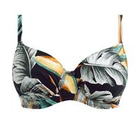 Fantasie Bamboo Grove Gathered Full Cup Bikini Top Jet Black 32H