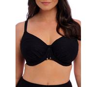 Fantasie Swim Women's Beach Waves Underwire Gathered Full Cup Bikini Top, Black, 40D