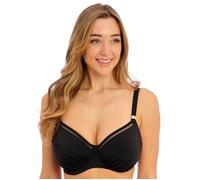 Women's underwired pleated swimsuit top Fantasie East Hampton Noir 105D