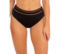Fantasie Women's East Hampton High Waist Bikini Brief in Black | Size: 14 Fantasie Black 14