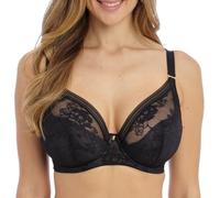 Fantasie Fusion Lace Plunge Bra Black Pink 30G