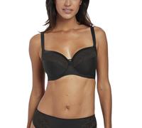 Fantasie Women's Illusion Underwire Side Support Full Coverage Bra, Black, 36HH US