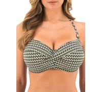 Fantasie Womens Koh Lipe Twist Bandeau Bikini Top - Black Polyamide - Size 36E