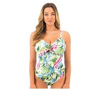 Fantasie Swim Langkawi Underwired Adjustable Leg Twist Front Swimsuit (34E, White)